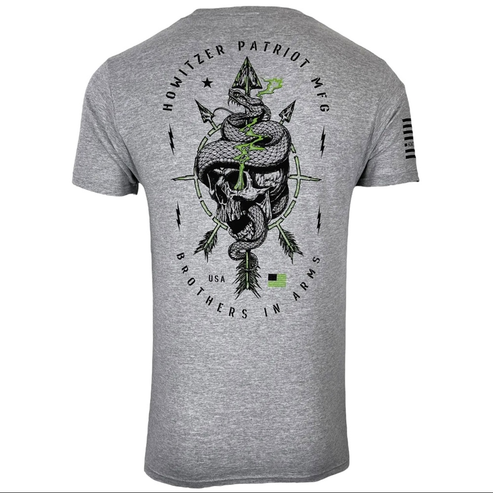 Howitzer Style Men's T-Shirt SPIRIT OF VALOR Military Grunt MFG